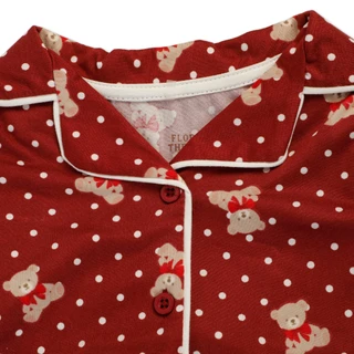 Thumbnail 2: FLORAL THREADS Girls' Long Sleeve Pajama Set 