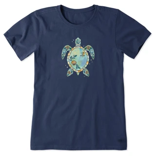 Thumbnail 1: Life is Good Women's Watercolor Turtle Tee 