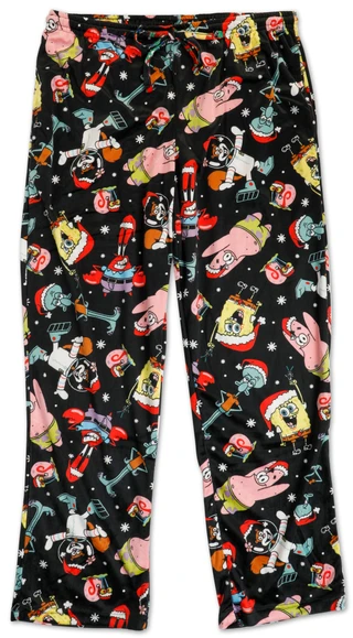 Thumbnail 1: SpongeBob Squarepants Men's Holiday Lounge Pants 
