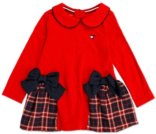 Thumbnail 1: Tommy Hilfiger Toddler Long Sleeve Collared Dress 