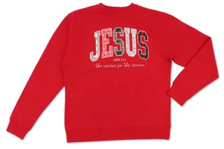Thumbnail 1: Inspired Culture Juniors' Long Sleeve Jesus Graphic Sweatshirt 