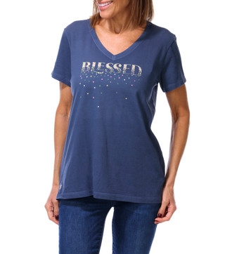 Thumbnail 1: Life is Good Women's Blessed Tee 