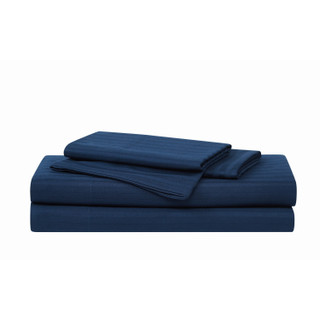 Thumbnail 8: ROYAL VELVET Royal Velvet Signature Dobby Stripe 100% Cotton Sheet Sets 