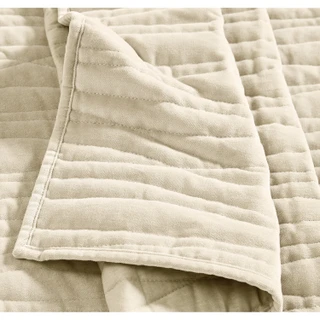 Thumbnail 13: ROYAL VELVET Royal Velvet Wavy Cotton Velvet Quilt Set 