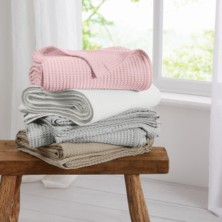 Thumbnail 9: FARMHOUSE The Farmhouse by Rachel Ashwell Cotton Waffle Blanket 