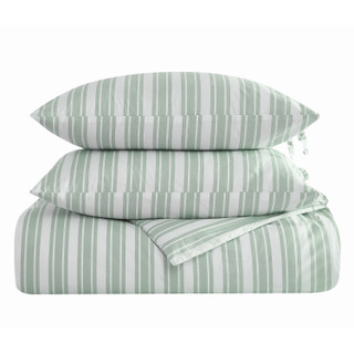 Thumbnail 14: FARMHOUSE The Farmhouse by Rachel Ashwell Ticking Stripe Comforter Set 