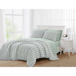 Thumbnail 3: FARMHOUSE The Farmhouse by Rachel Ashwell Ticking Stripe Comforter Set 