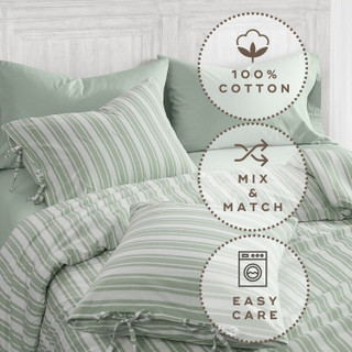 Thumbnail 13: FARMHOUSE  Rachel Ashwell  Wide Ticking Stripe Duvet Cover Set 