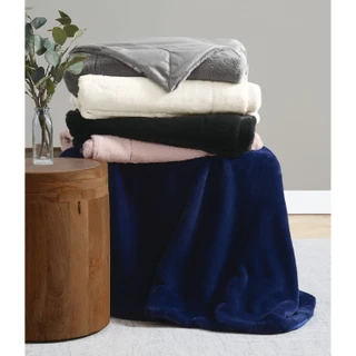 Thumbnail 4: ROYAL VELVET Royal Velvet Faux Rabbit Fur Throw Blankets 