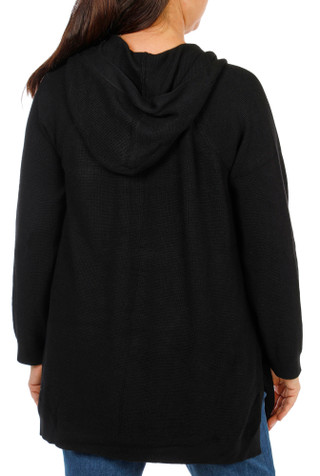 Thumbnail 2: Cyrus Women's Plus Long Open Front Cardigan w/ Hood 