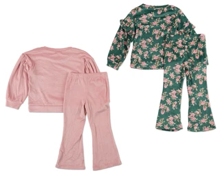 Thumbnail 2: Nannette Girls 4 Pc Pants Set  