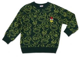 Thumbnail 1: THE GRINCH Little Boys' 2-Piece Holiday Sweater Set 