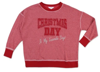 Thumbnail 1: Magical Season Women's Plus Long Sleeve Christmas Sweatshirt 