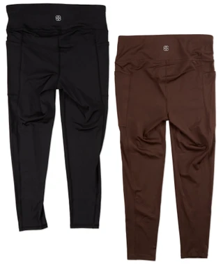 Thumbnail 2: daisy fuentes Women's Plus 2 Pk Active High Waisted Leggings 