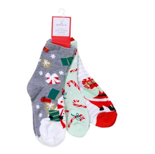Thumbnail 1: Hallmark 3-Pack Cozy Mid-Crew Socks 