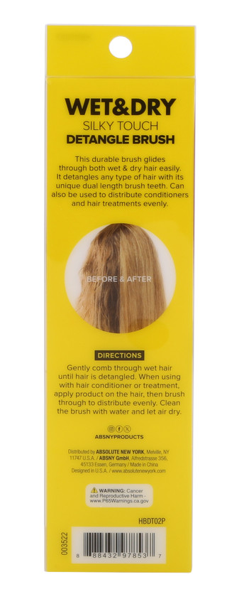 Thumbnail 2: Absolute Hot Wet & Dry Silky Touch Detangle Brush 