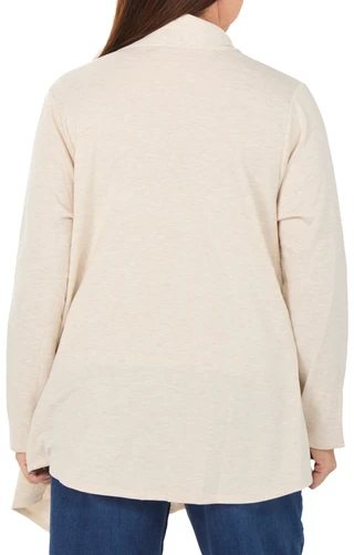 Thumbnail 2: BOBEAU Women's Plus One Button Open Cardigan 