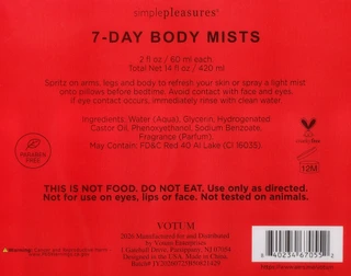 Thumbnail 2: VOTUM 7-Piece Body Mist Gift Set 
