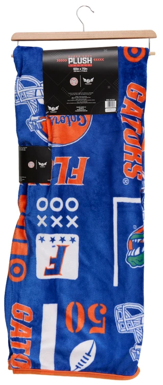 Thumbnail 2: Florida Gators 60x70 Super Soft Plush Team Spirit Blanket with Hanger 