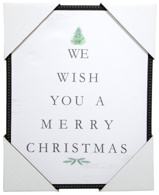 Thumbnail 1: 20x16 We Wish You A Merry Christmas Wall Picture 