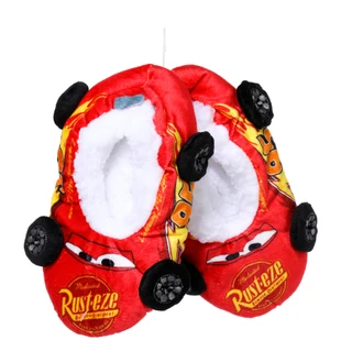 Thumbnail 1: Cars Boys' Fuzzy 3D Character Slipper Socks 