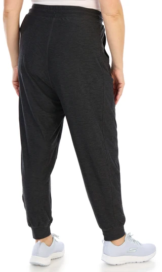 Thumbnail 2: Jessica Simpson Women's Plus Soft Jersey 2 Pocket Jog Pants with Tie Waist 