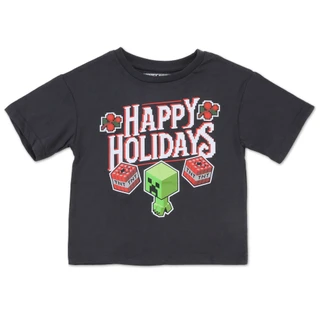 Thumbnail 1: Minecraft Little Boys' Holiday Graphic Tee 