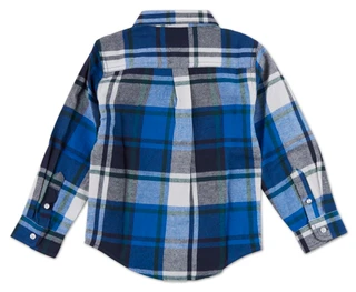 Thumbnail 2: Tommy Hilfiger Boys Plaid Print Button Down Shirt  
