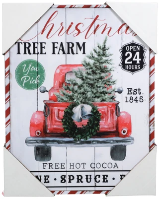 Thumbnail 1: Christmas Tree Farm Truck Wall Sign 