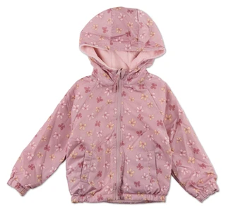 Thumbnail 1: MADDIE & MICHELLE Little Girls Bow Print & Sherpa Reversible Jacket  