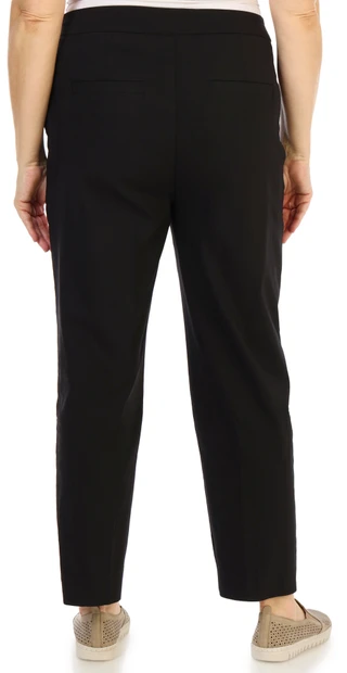 Thumbnail 2: Zac & Rachel Women's Plus Comfort Stretch Ankle Pants with Mesh Panel 