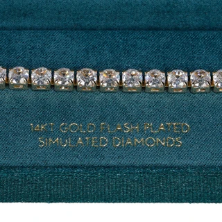 Thumbnail 2: Guiliana 14K Gold Flash Plated Cubic Zirconia Tennis Bracelet 
