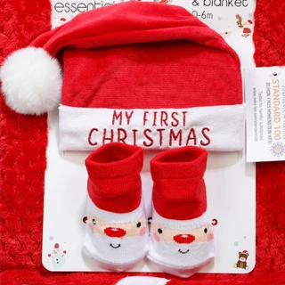 Thumbnail 3: Baby Essentials Baby 3-Piece My First Christmas Set 