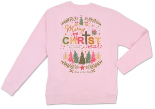Thumbnail 2: Inspired Culture Juniors' Crew Neck Christmas Sweatshirt 
