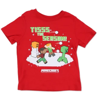 Thumbnail 1: Minecraft Little Boys' Graphic Holiday Tee 
