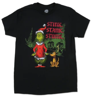 Thumbnail 1: THE GRINCH Men's Stink Stank Stunk Graphic T-Shirt 
