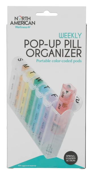 Thumbnail 2: North American Legend  Weekly Pop Up Pill Organizer  