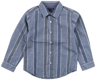 Thumbnail 1: Tommy Hilfiger Little Boys Button Up Long Sleeve Shirt 
