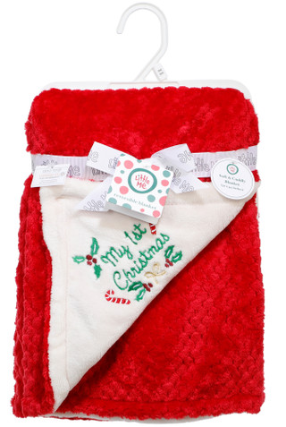 Thumbnail 1: Little Me Baby Reversible Soft & Cuddly Blanket 