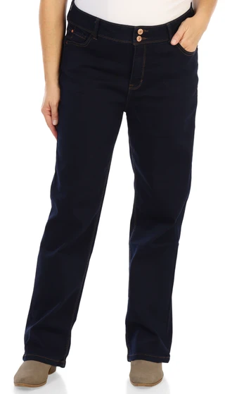 Thumbnail 1: Curve Appeal Women's Plus High Rise Boot Jeans 