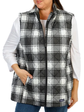 Thumbnail 1: Lands' End Women's Plus Full Zip Puff Vest 