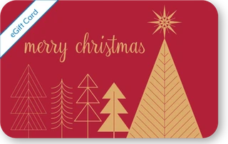 Thumbnail 1: Bealls Inc. Gift Card Merry Christmas Red Trees eGift Card 
