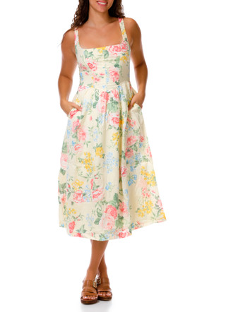 Thumbnail 1: Trixxi Juniors Floral Corset Lawn Maxi 