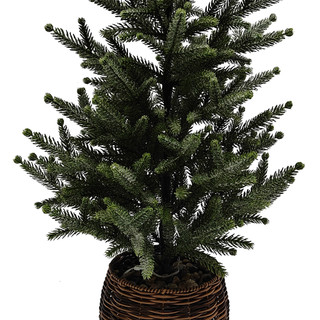 Thumbnail 2: Magical Season Pre-Lit Potted Artificial Christmas Tree 