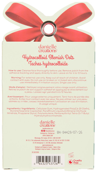 Thumbnail 2: DANIELLE CREATIONS 72 Pc Cherry Printed Hydrocolloid Blemish Dots  