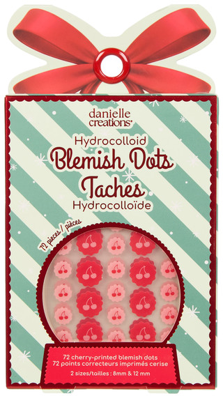 Thumbnail 1: DANIELLE CREATIONS 72 Pc Cherry Printed Hydrocolloid Blemish Dots  