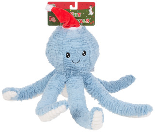 Thumbnail 1: Hal Christmas Octopus Smoochy Pet Pals Squeaker Toy 