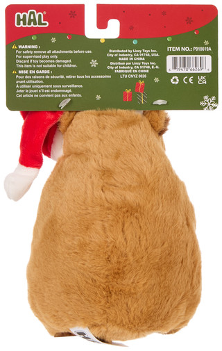 Thumbnail 2: Hal Christmas Capybara Smoochy Pet Pals Squeaker Toy 
