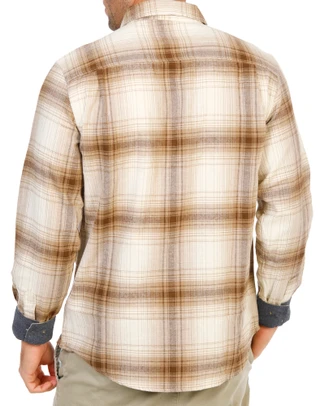 Thumbnail 2: Weatherproof Men's Long Sleeve Woven Flannel Shirt  