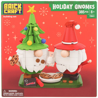 Thumbnail 1: Brick Craft 385 Pc Christmas Gnome Building Set  
